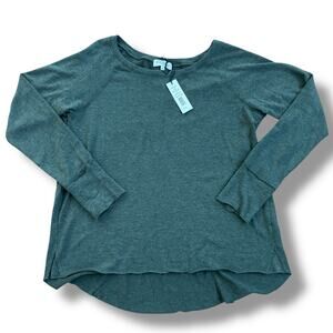 NWT Michael Stars Size XXL Cerella Green Knit Pullover Top - Made in USA